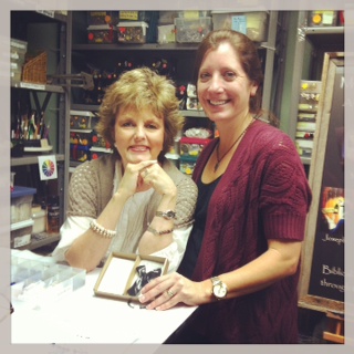 Jane Davis and me and a new style of the Clinging Cross.