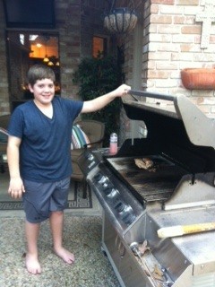 First time at the grill...watch out!