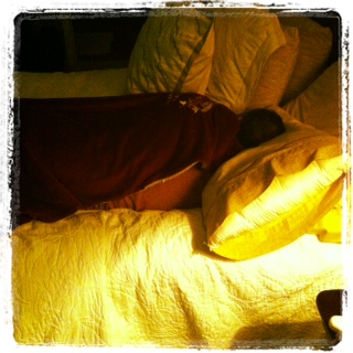 Who is this sleeping in my bed?