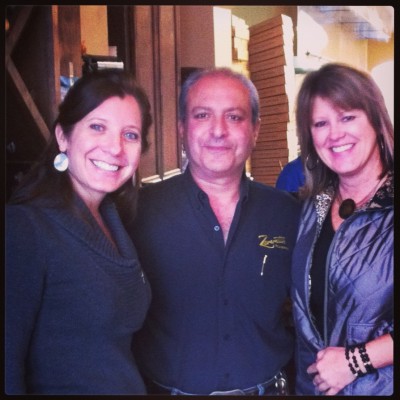Me with Eddie (manager of Zimmittis) and Jennifer (owner of Jennika's) at Zimmittis. Two of the kindest people I know!