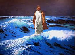 Jesus walking on water