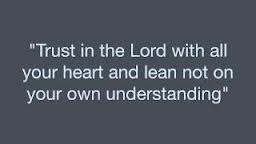 Trust in Lord