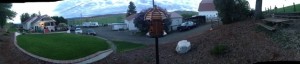 Panoramic view at 5:30am this morning.
