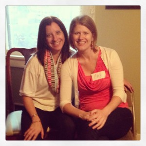 Mary and I after a LONG weekend...we are dead on our feet but truly blessed to have shared this time with these group of women.