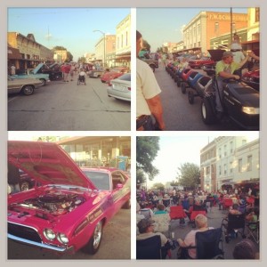 Car show, a train for the kids, live concert, BLUE BELL ICE CREAM,  what more could you ask for??