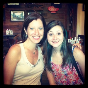 Me and Sarah.  Love my niece!