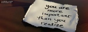 You Are More Important