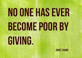 giving quote by ann frank