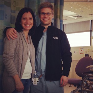 What an added surprise!  Seeing one of my 'kids' from youth ministry so many years ago!  He is now on his way to his medical residency in Atlanta!