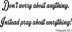 don't worry about anything
