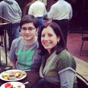 Dinner with Ryan. It's been a great time just connecting one on one with him.