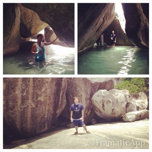 Inside was amazing...all these caves to explore.
