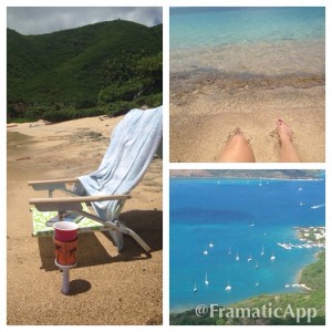 On the beach of Virgin Gorda