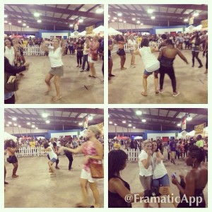 This is towards the end when we ended up doing a 'soul train'. lol