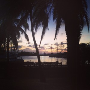 First moment on Virgin Gorda, right at sunset. It was God's kiss on my cheek. "Rest."