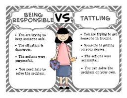 tattling vs telling