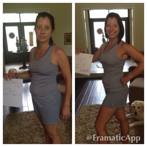 7 weeks difference. I get weighed and measured next week so I'll give the 8 week results then.