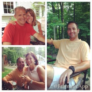 John and Lisa up top Left, Neal and I bottom left and Neal relaxing on the right.