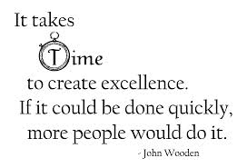 it takes time