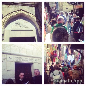 The actual way of the cross in Jerusalem
