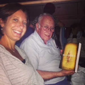 Began with a 'dream' of mine...to walk on a plane and find someone reading my book. CHECK!