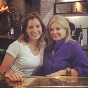 Leslie and I in the airport on our way!